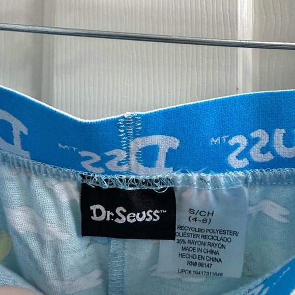 Dr. Seuss Vibrant Blue Oh the Places You’ll Go pj boxer set - Picture 6 of 7